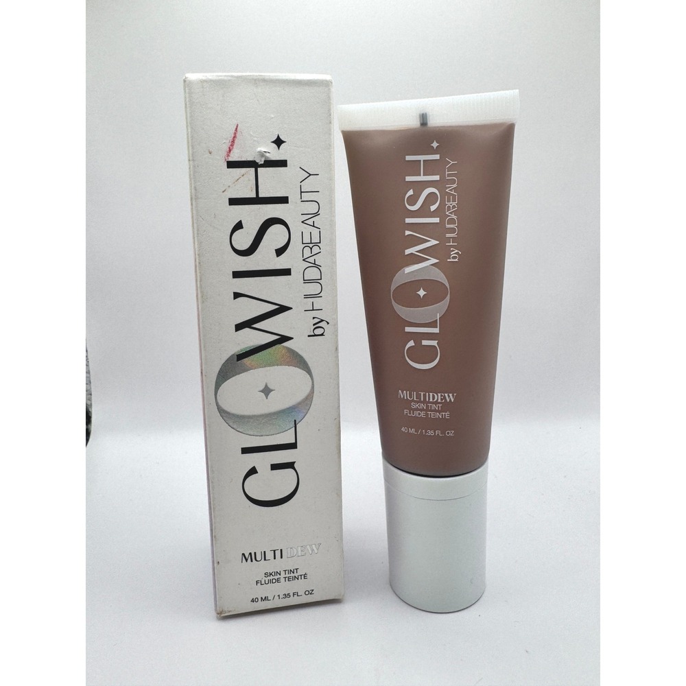 Huda Beauty GloWish Multidew Skin Tint 10 Deep Tan NEW